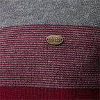 Weston | Men's Colour-Block Quarter-Zip Mock-Neck Ribbed-Trim Jumper