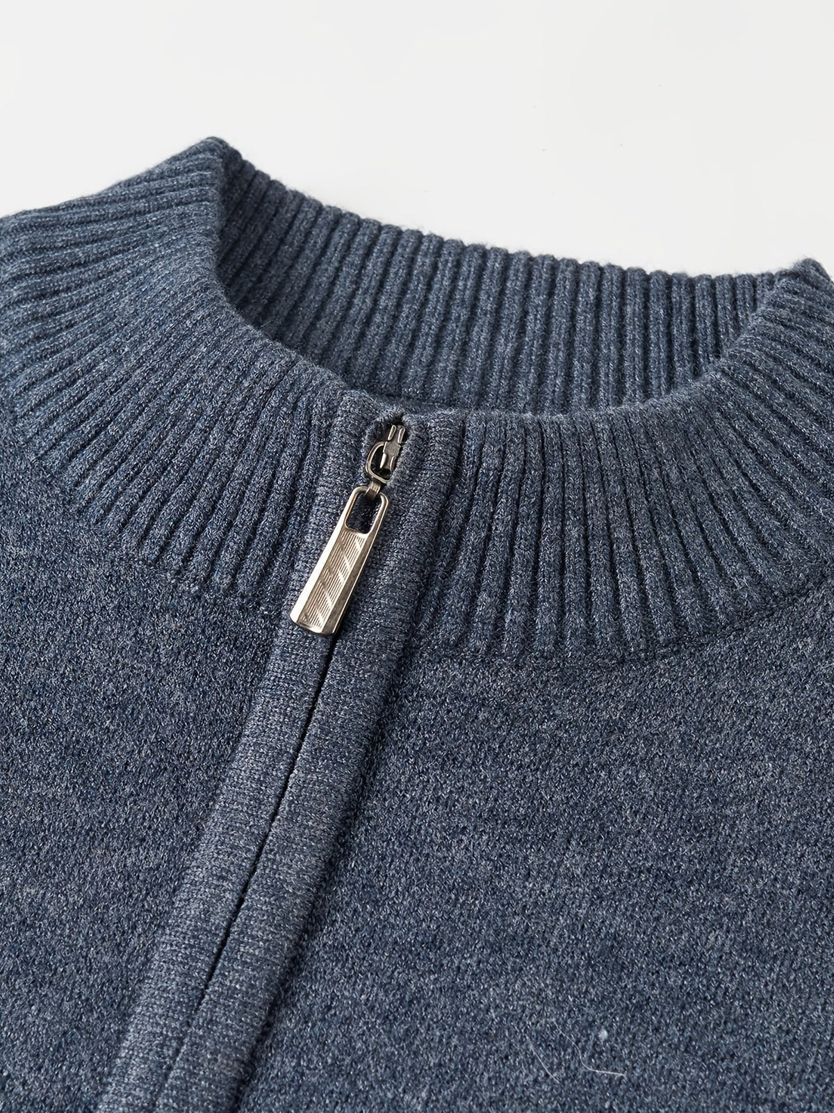 Ambrose | Men's Colour-Block Striped Funnel Neck Half-Zip Jumper