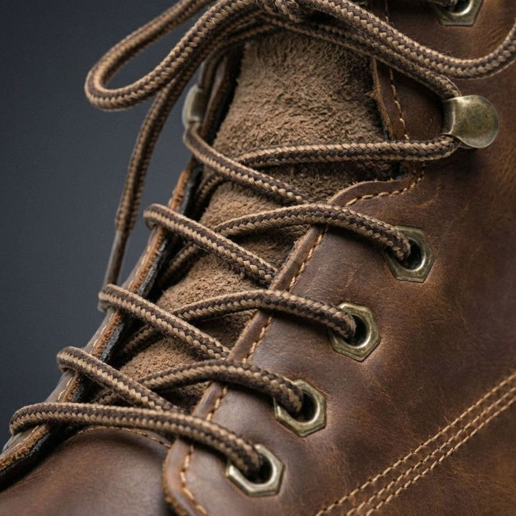 Harlan | Men's High-Ankle Moc-Toe Lace-Up Contrast-Sole Boots