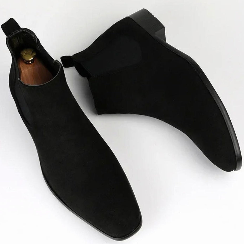 Dalton | Men's Pointed-Toe Slip-On Ankle-High Chelsea Boots