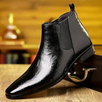 Holden | Men's Polished Pointed-Toe Vegan Leather Chelsea Boots
