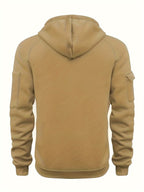 Marlow | Men's Quarter-Zip Raglan-Sleeve Drawstring-Hood Utility-Pocket Hoodie