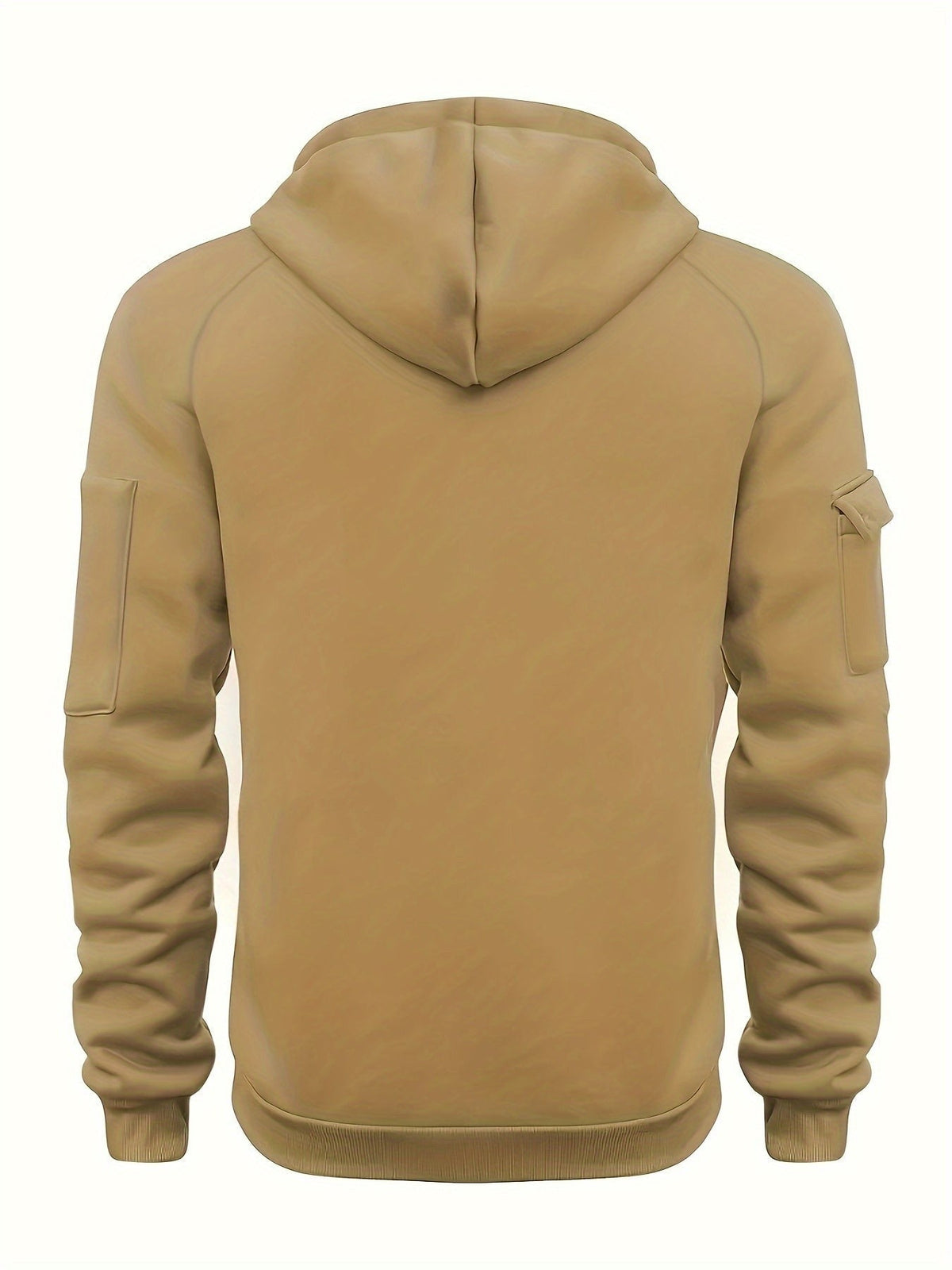Marlow | Men's Quarter-Zip Raglan-Sleeve Drawstring-Hood Utility-Pocket Hoodie