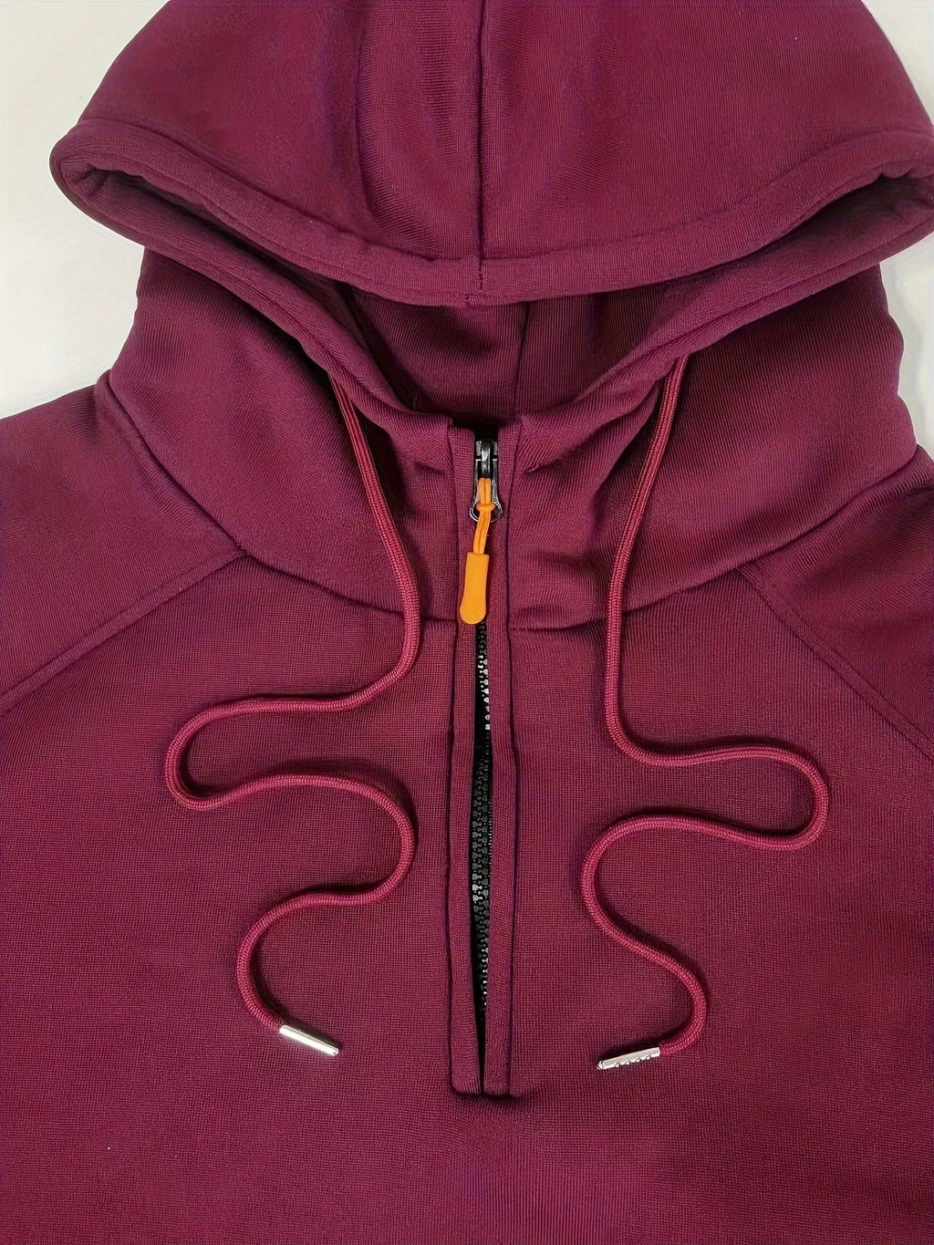 Marlow | Men's Quarter-Zip Raglan-Sleeve Drawstring-Hood Utility-Pocket Hoodie