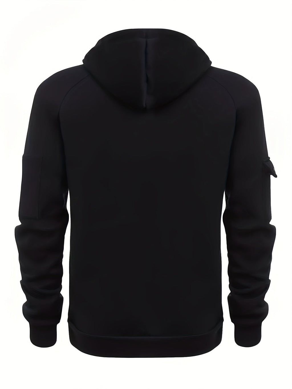 Marlow | Men's Quarter-Zip Raglan-Sleeve Drawstring-Hood Utility-Pocket Hoodie