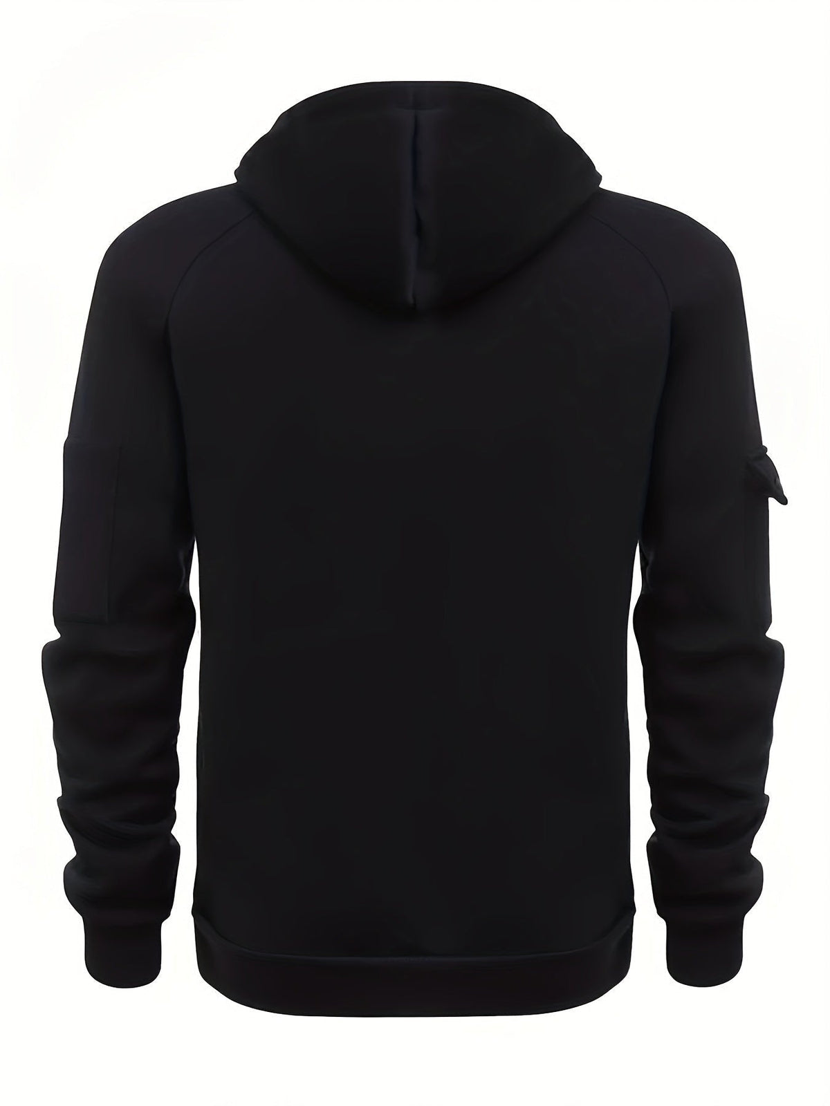 Marlow | Men's Quarter-Zip Raglan-Sleeve Drawstring-Hood Utility-Pocket Hoodie