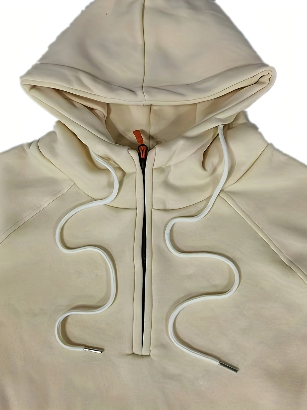 Marlow | Men's Quarter-Zip Raglan-Sleeve Drawstring-Hood Utility-Pocket Hoodie