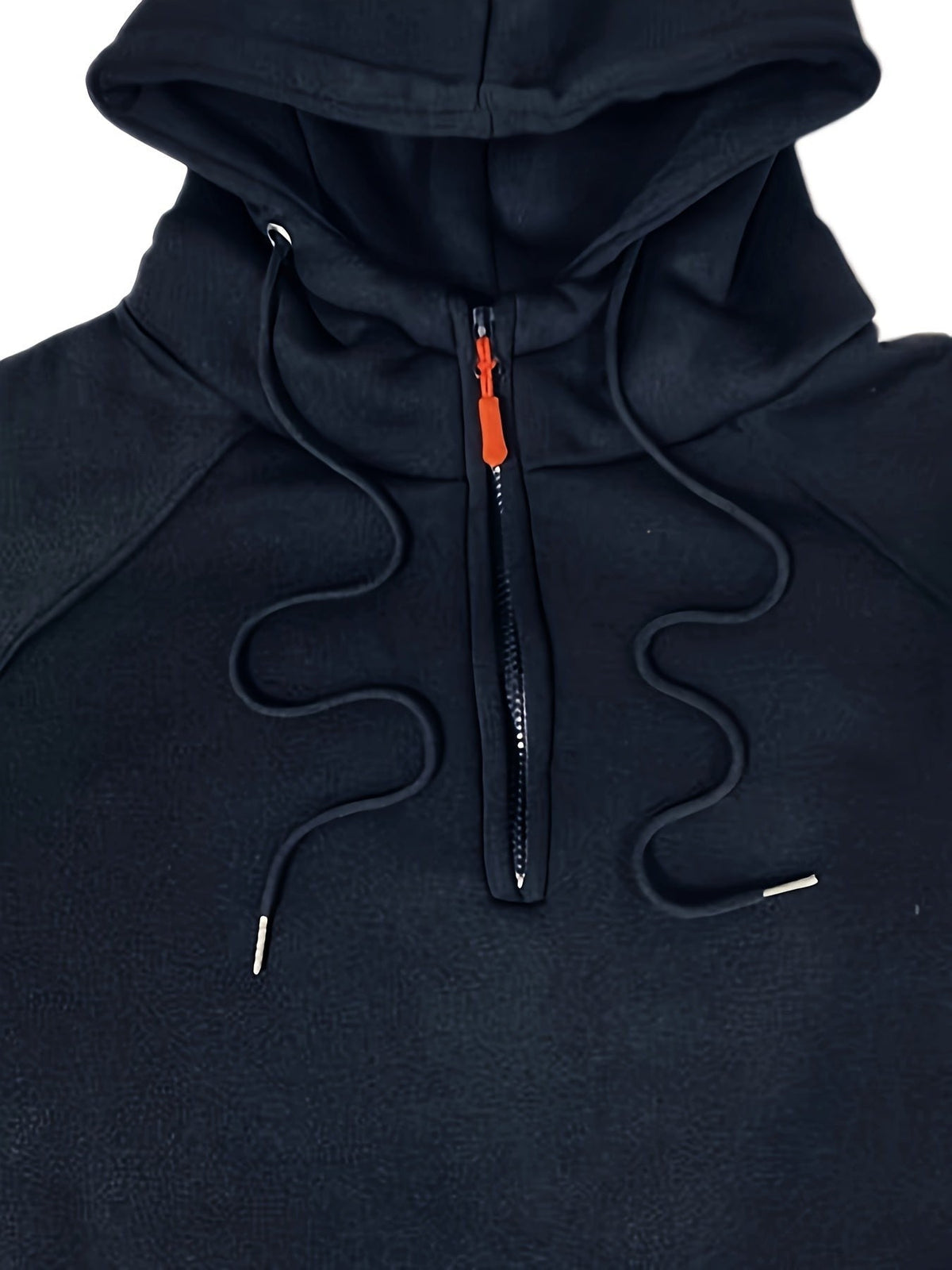 Marlow | Men's Quarter-Zip Raglan-Sleeve Drawstring-Hood Utility-Pocket Hoodie