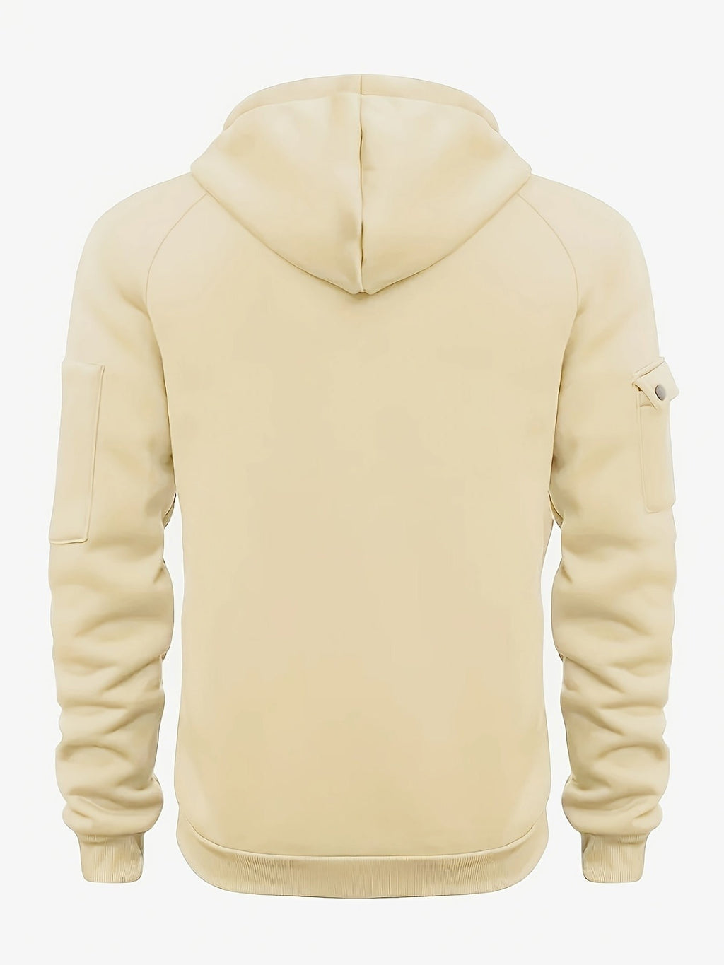 Marlow | Men's Quarter-Zip Raglan-Sleeve Drawstring-Hood Utility-Pocket Hoodie