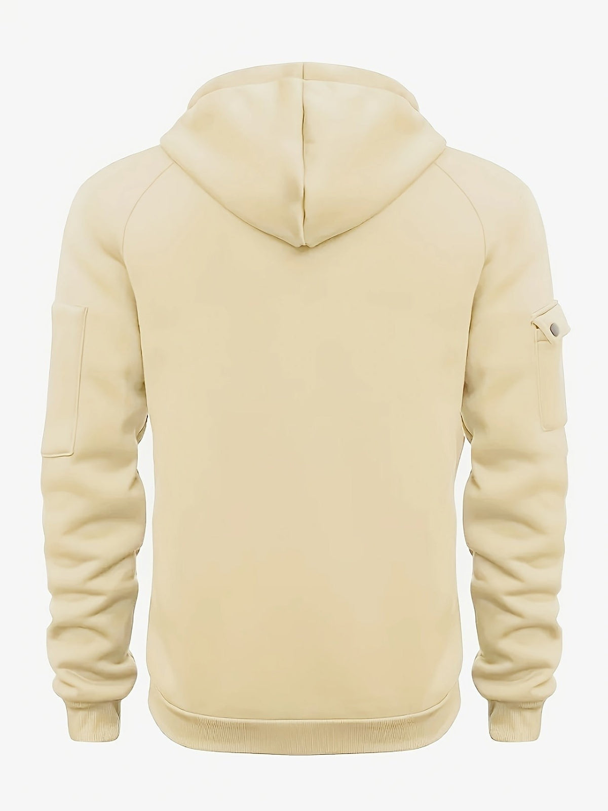 Marlow | Men's Quarter-Zip Raglan-Sleeve Drawstring-Hood Utility-Pocket Hoodie