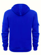 Marlow | Men's Quarter-Zip Raglan-Sleeve Drawstring-Hood Utility-Pocket Hoodie