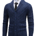 Winston | Men's Shawl-Collar Cable-Knit Button-Up Cardigan