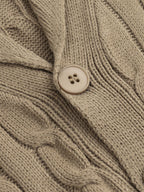 Winston | Men's Shawl-Collar Cable-Knit Button-Up Cardigan
