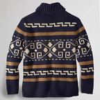 Weston | Men's Shawl-Collar Full-Zip Southwestern-Pattern Cardigan