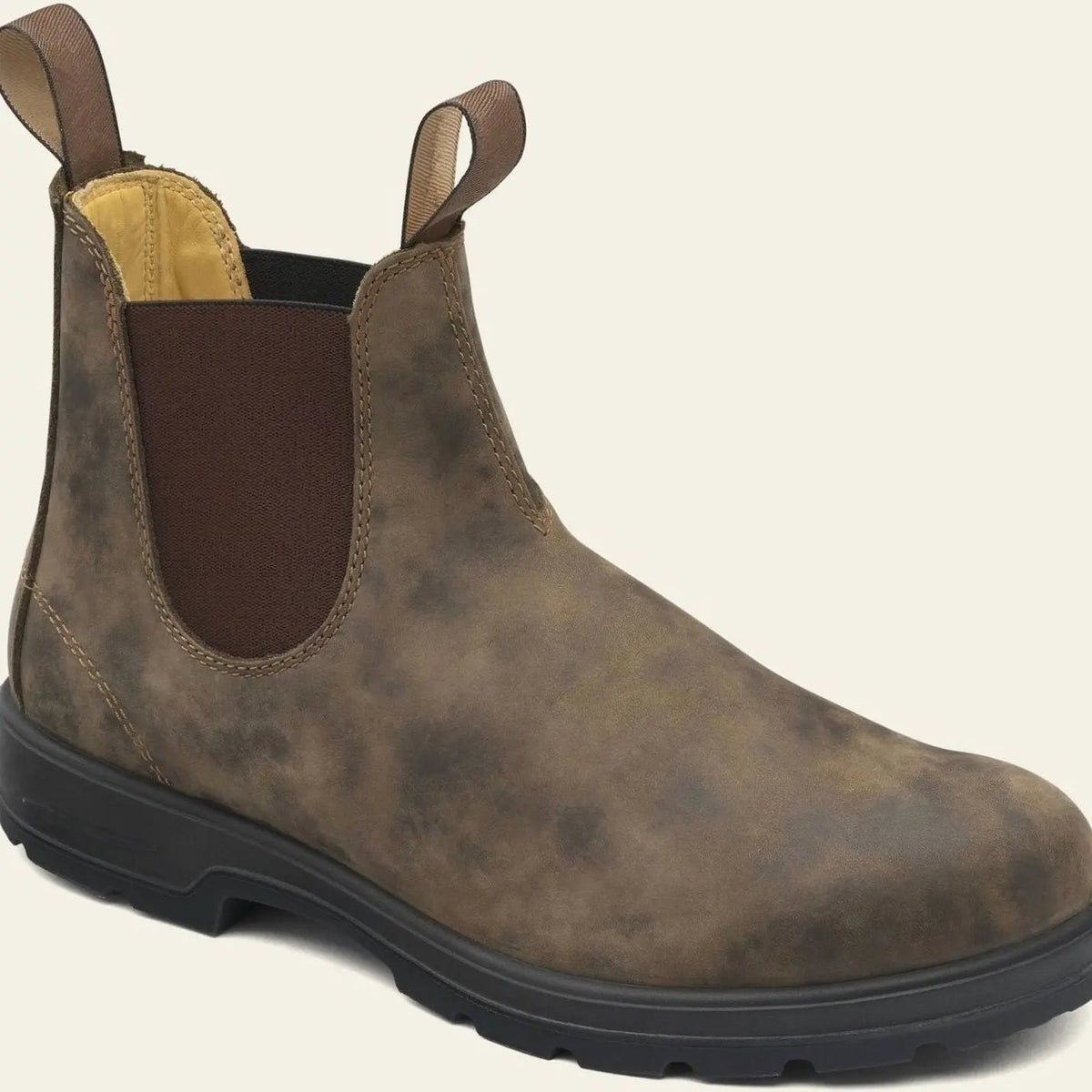 Weston | Men's Slip-On Elasticated Round-Toe Vegan Leather Chelsea Boots