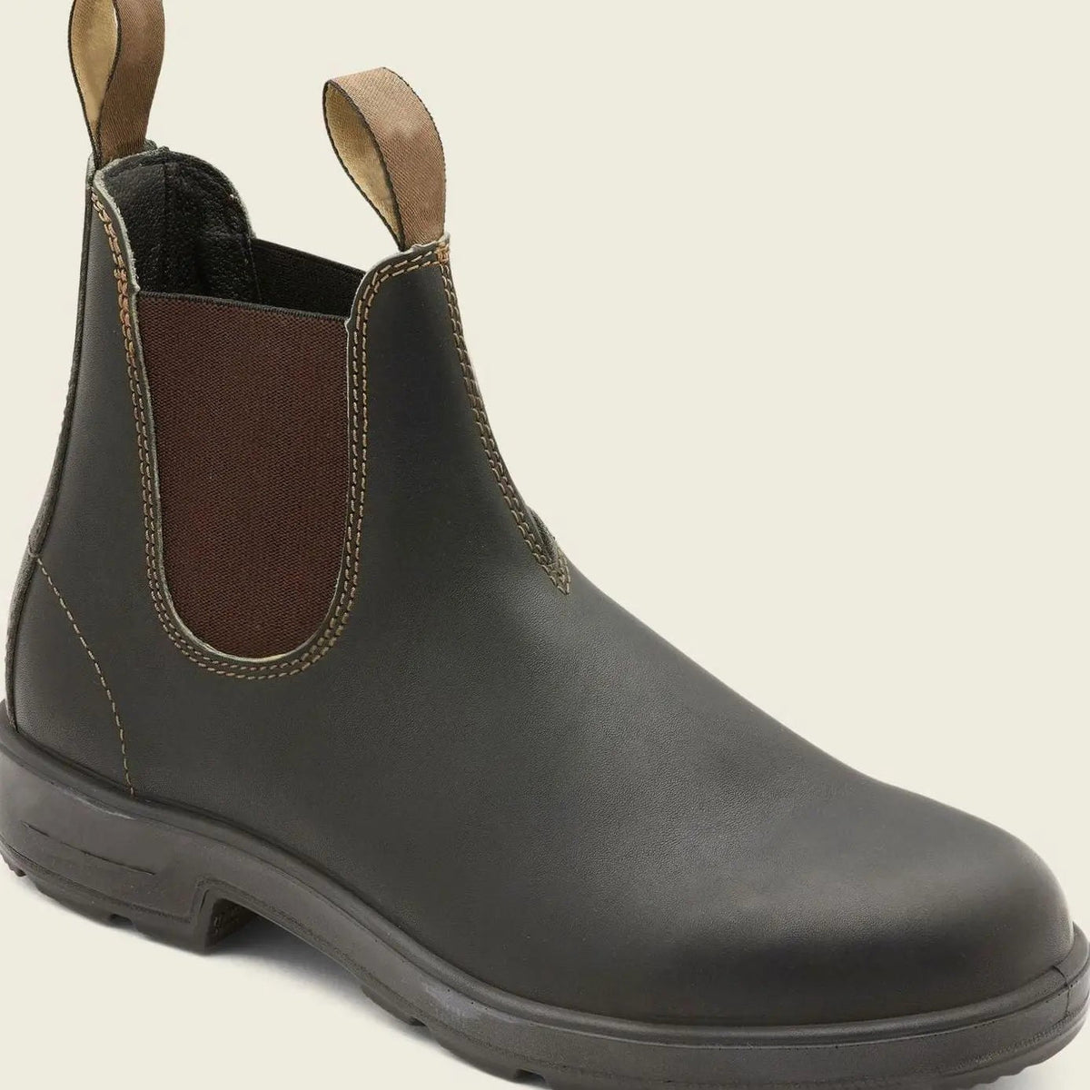 Weston | Men's Slip-On Elasticated Round-Toe Vegan Leather Chelsea Boots