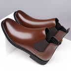 Barclay | Men's Slip-On Round-Toe Vegan Leather Chelsea Boots