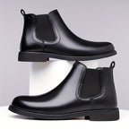 Barclay | Men's Slip-On Round-Toe Vegan Leather Chelsea Boots