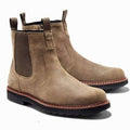 Harlan | Men's Slip-On Side-Zip Brogue-Detail Chelsea Boots