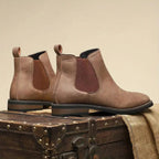 Weston | Men's Slip-On Western-Stitch Vegan Leather Chelsea Boots
