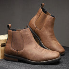 Weston | Men's Slip-On Western-Stitch Vegan Leather Chelsea Boots