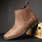 Weston | Men's Slip-On Western-Stitch Vegan Leather Chelsea Boots