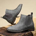 Weston | Men's Slip-On Western-Stitch Vegan Leather Chelsea Boots
