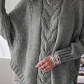 Maeve | Oversized Cable-Knit High-Neck Batwing-Sleeve Jumper