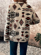 Sienna | Women's Boho Quarter-Zip Stand-Collar Relaxed-Fit Jumper
