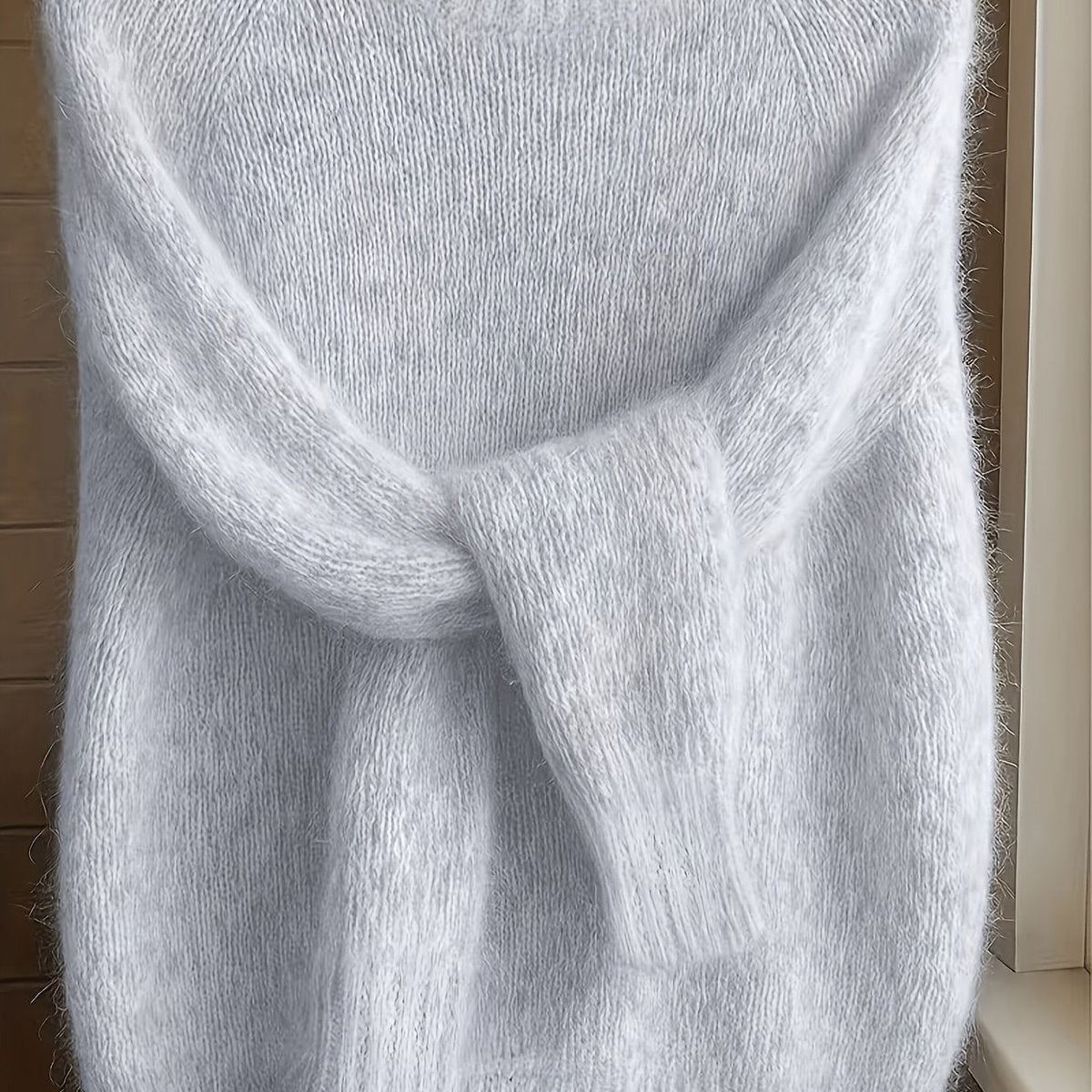 Bramble | Women's Brushed Round-Neck Raglan-Sleeve Relaxed-Fit Jumper