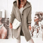 Marlowe | Women's Hooded Longline Button-Front Knit Cardigan