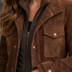 Sienna | Women's Longline Tailored Zip Snap-Button Flap-Pocket Coat