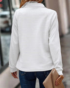 Rosie | Women's Ribbed Quarter-Zip Mock-Neck Long-Sleeve Jumper